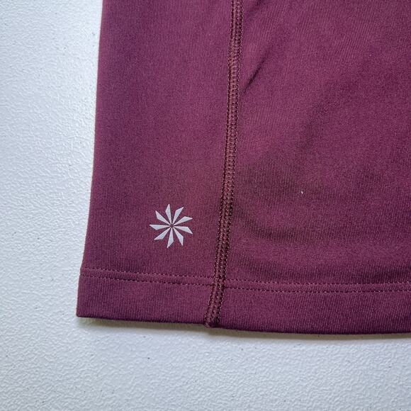 Athleta T Strap Plum Stunner Top Size XS Burgundy - Picture 6 of 8